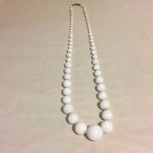 White pearl necklace